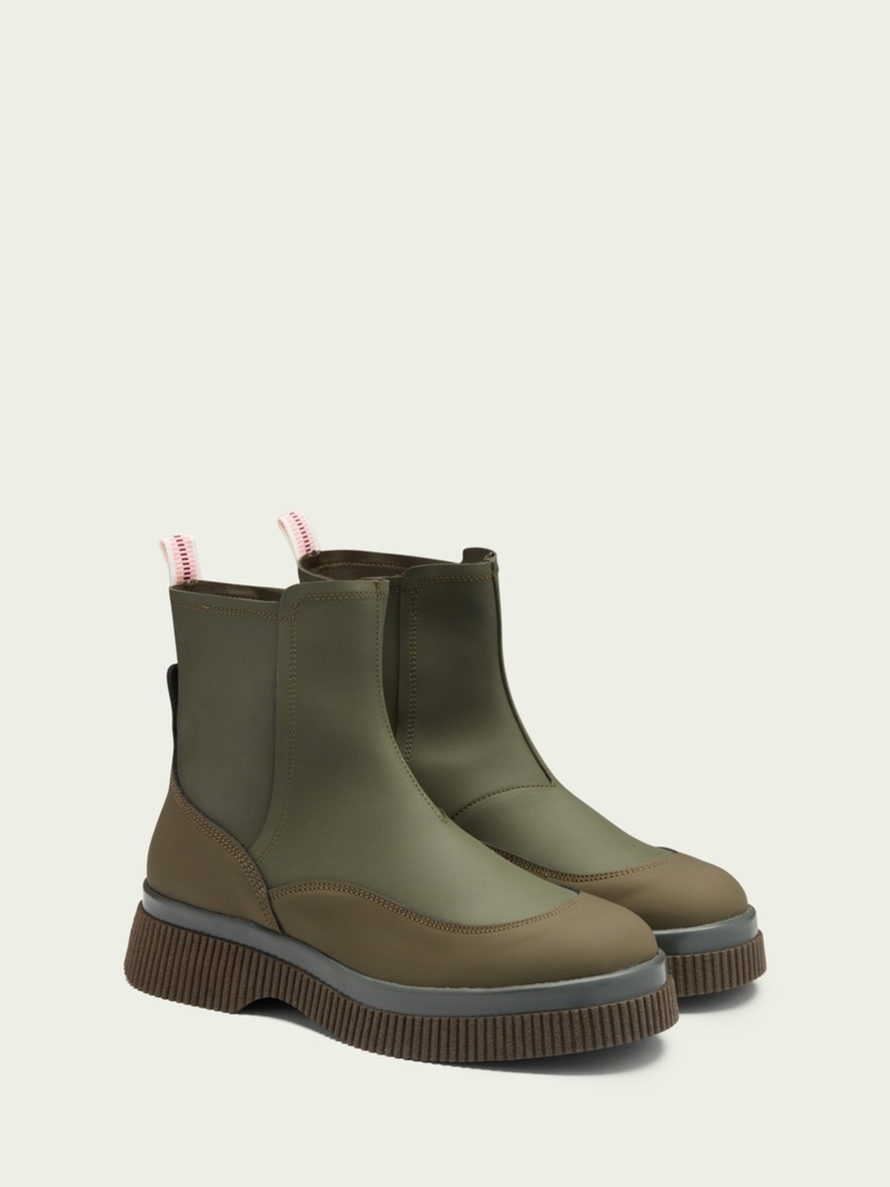 Scotch & Soda - Sandi Chelsea Wellington Boot - olive green